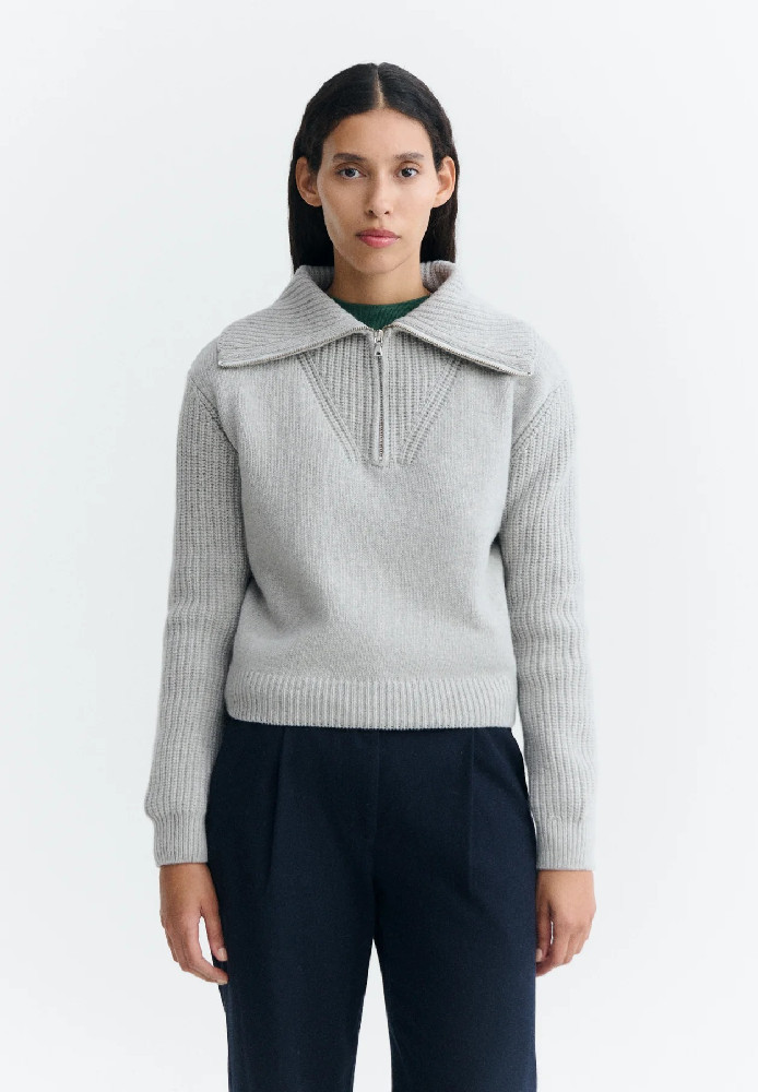 GREY TANIT KNITTED SWEATER - THINKING MU - NEU