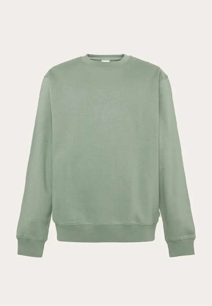 Relaxed crew neck Lily Pad - Knowledge Cotton Apparel - HERREN | Sweats & Hoodies