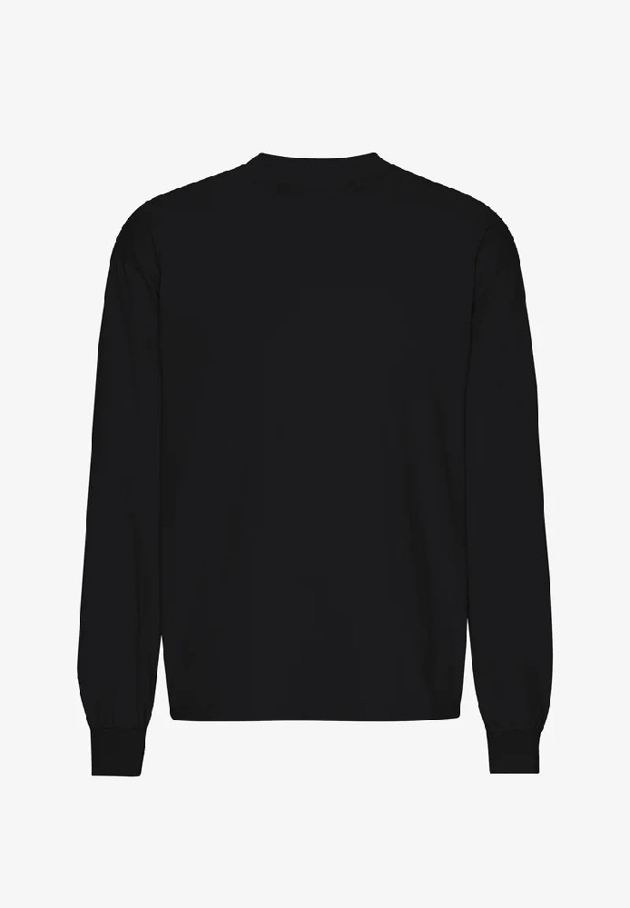 Oversized Organic LS T-shirt Deep Black - COLORFUL STANDARD - HERREN | Longsleeves