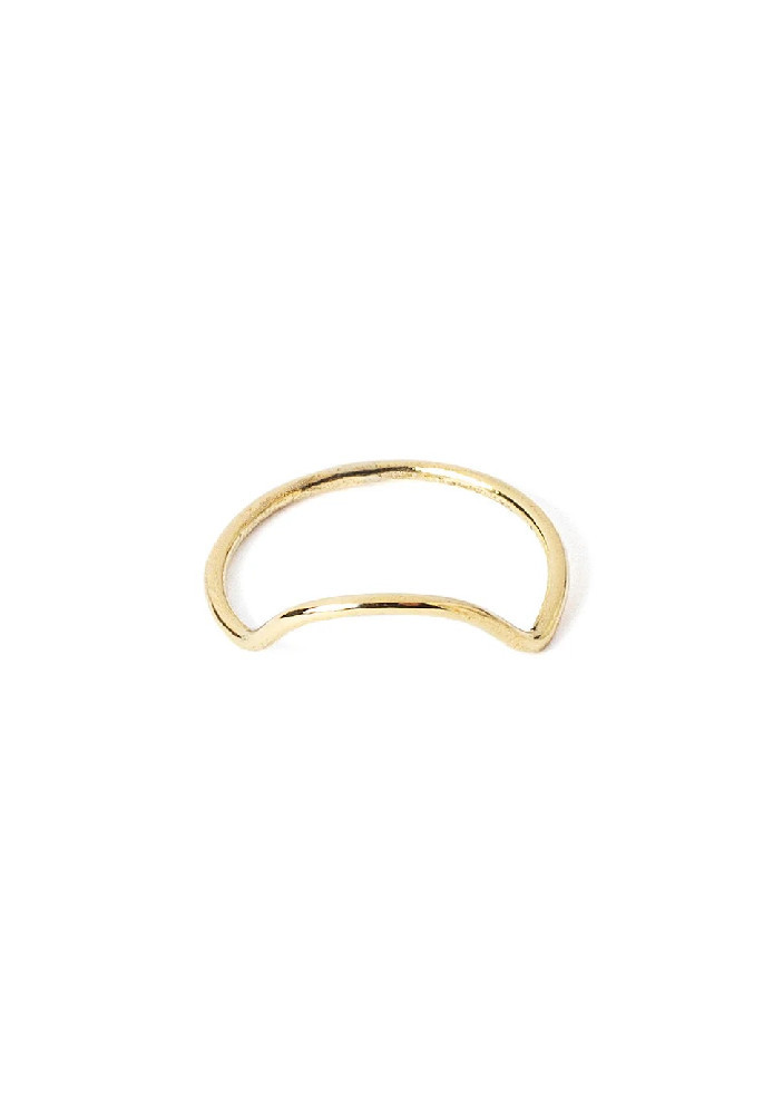 Doodles Ring Curvy Messing - Ting Goods - NEU