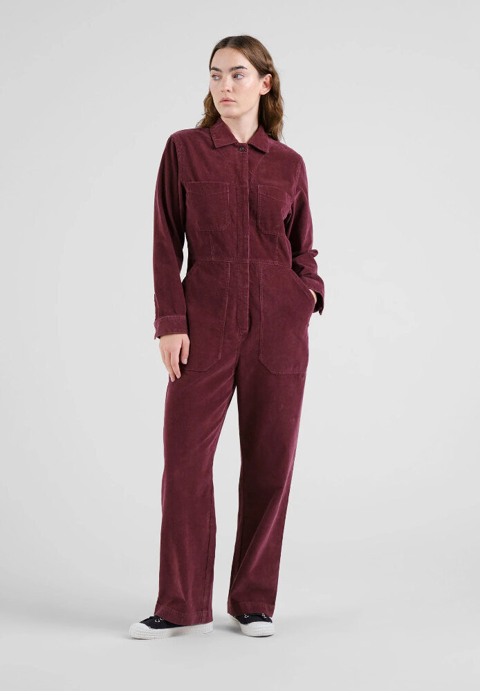Overall Docksta Corduroy Fig Red - DEDICATED - DAMEN | SALE