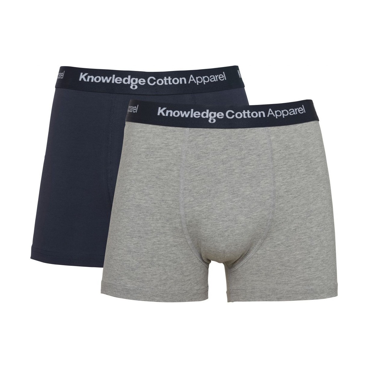 MAPLE 2 pack underwear - Vegan Grey Melange - Knowledge Cotton Apparel - MARKEN | Knowledge Cotton Apparel