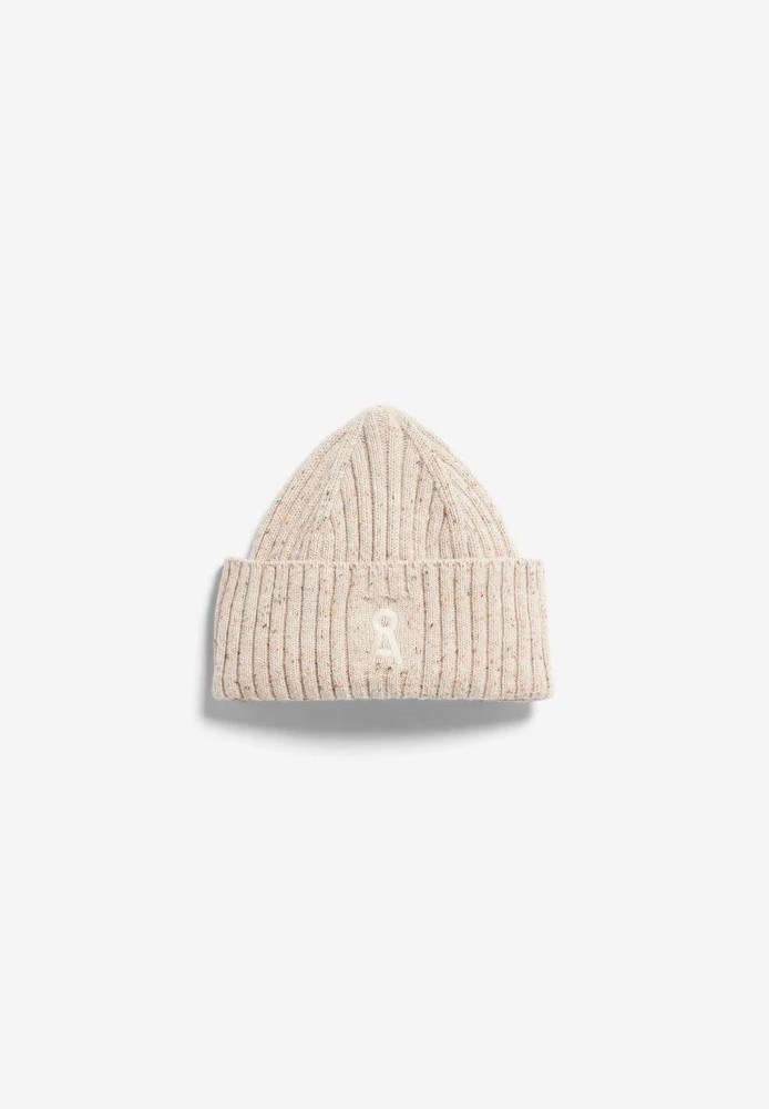 TWEED KNIT HAT sandstone tweed - ARMEDANGELS - NEU
