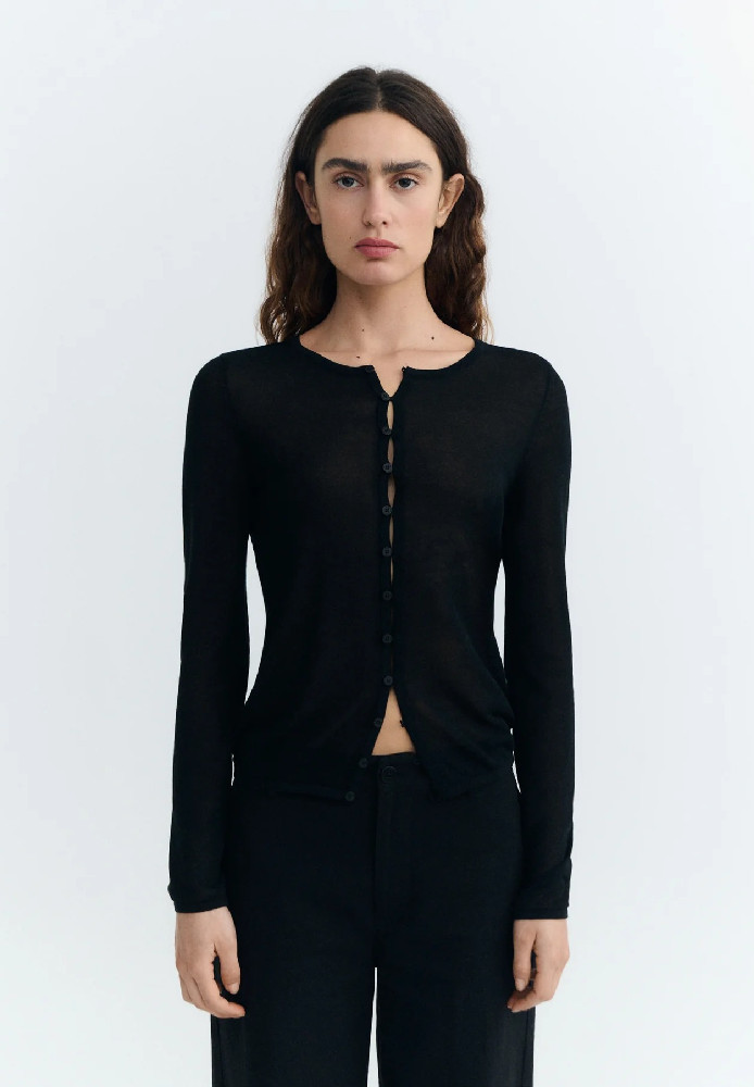 BLACK MANON KNITTED SWEATER - THINKING MU - DAMEN | SALE